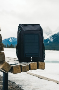 Logotrade mainostuotet kuva: Pedro AWARE™ RPET deluxe reppu 5W aurinkopaneelilla