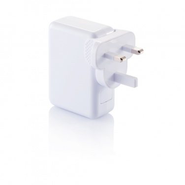 Logo trade mainoslahja kuva: Matkapistoke 4 USB-portilla