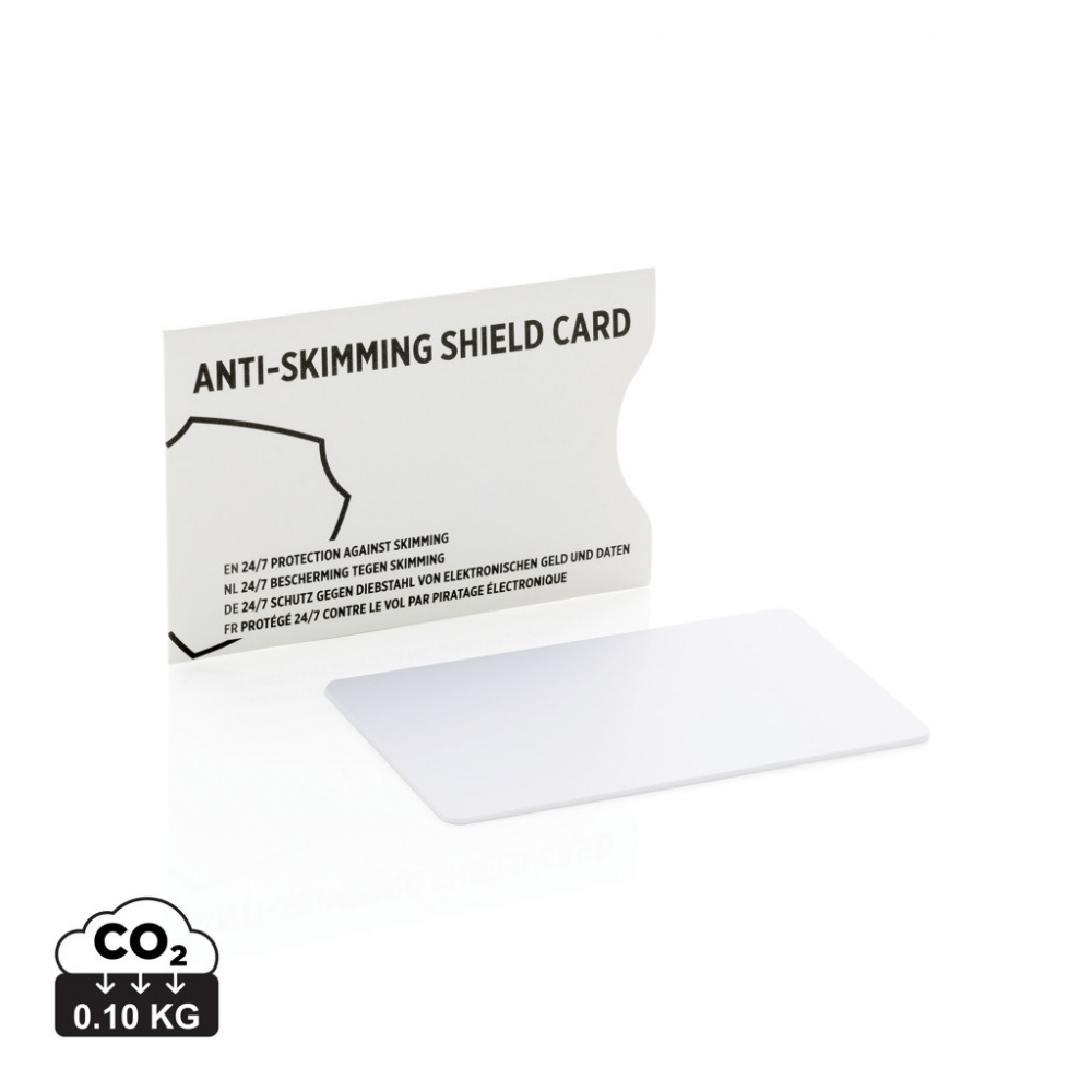 Logo trade mainoslahja ja liikelahja tuotekuva: Anti-skimming RFID kortti aktiivisella häirintäsirulla