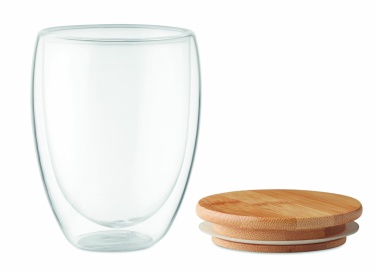 Logotrade mainostuote tuotekuva: Bambu borosilikaattilasi 350 ml Cologne