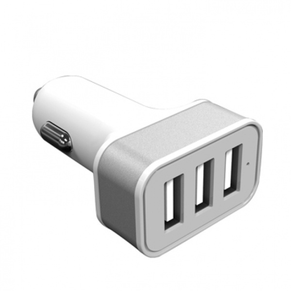 Logo trade liikelahja kuva: Autolaturi 3 USB-portilla