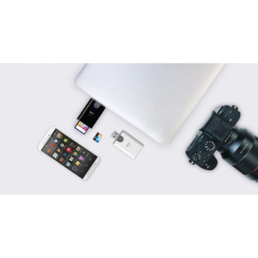 Logo trade mainoslahjat tuotekuva: MicroSD ja SD-kortinlukija Silicon Power Combo 3.1