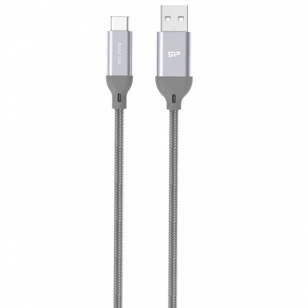 Logotrade liikelahja mainoslahja kuva: Nailoninen tiedonsiirtokaapeli LK30 Type - C Quick Charge 3.0