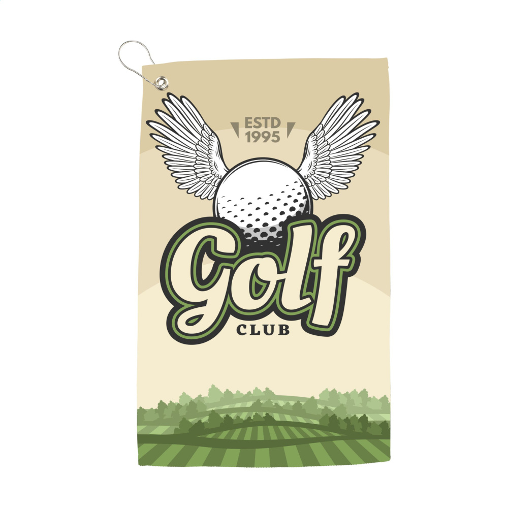 Logo trade mainoslahja ja liikelahja tuotekuva: Golfpyyhe 400 g/m² 30x50