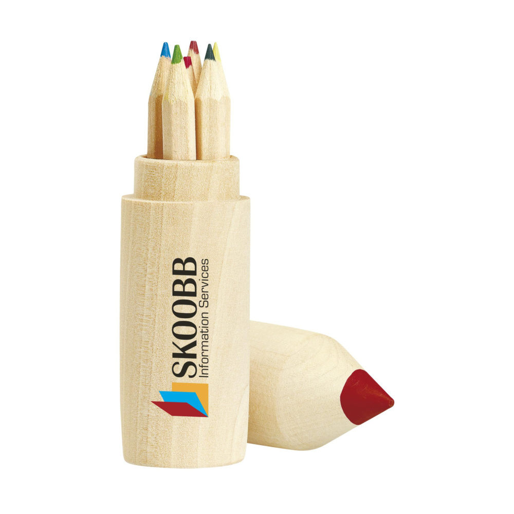 Logo trade mainoslahjat tuotekuva: Värilliset ColourWoody-kynät