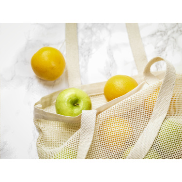 Logo trade liikelahja mainoslahja tuotekuva: Natura Organic Mesh Shopper (180 g/m²) ostoskassi