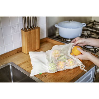 Logo trade liikelahja mainoslahja tuotekuva: Natura Organic GOTS Mesh Bag (120 g/m²) hedelmäpussi