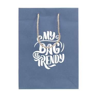 Logotrade mainoslahjat kuva: Leaf It Bag kierrätetty farkkukuiduilla (180 g/m²) M