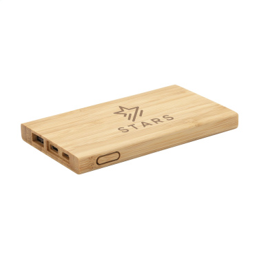 Logo trade mainoslahja ja liikelahja tuotekuva: Bamboo 4000 Powerbank ulkoinen laturi