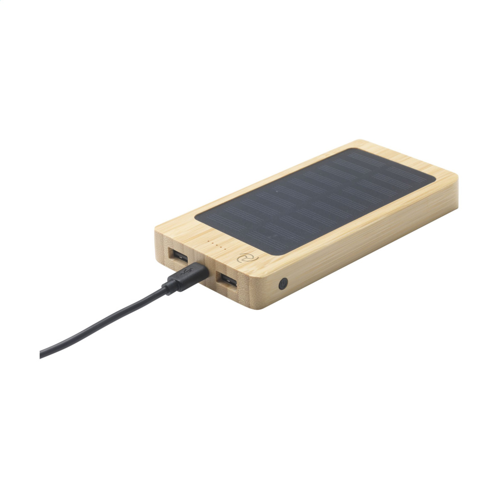 Logo trade mainostuote kuva: Solar Powerbank 8000+ langaton laturi