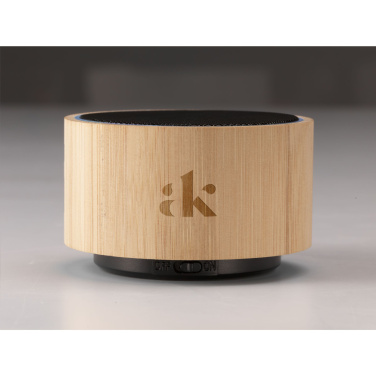 Logo trade mainoslahja ja liikelahja tuotekuva: Langaton Wave Bamboo -kaiutin