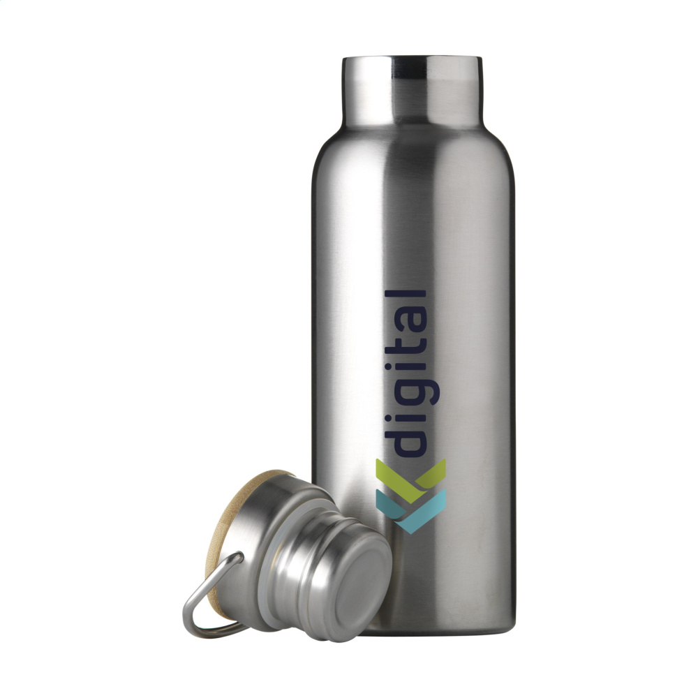 Logo trade mainoslahjat tuotekuva: Nordvik RCS Recycled Steel 500 ml juomapullo