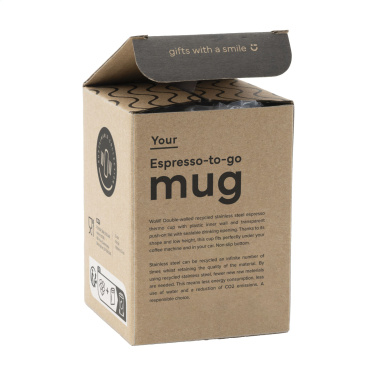 Logo trade liikelahja mainoslahja tuotekuva: Espresso-to-Go Muki RCS kierrätettyä terästä 170 ml