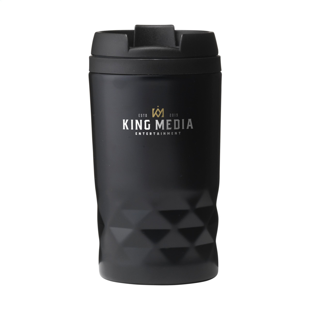 Logo trade liikelahja mainoslahja tuotekuva: Graafinen Mini Muki RCS kierrätetystä teräksestä 250 ml lämpökuppi