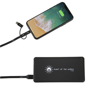 Logotrade mainoslahja ja liikelahja kuva: SCX.design P30 8000 mAh solar varavirtalähde, valaistuva