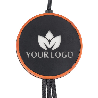 Logotrade mainostuote tuotekuva: Iso kaapeli 4in1 valaistulla logolla - i5w