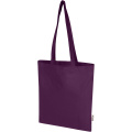 Madras Blend 140 g/m²:n GRS-kierrätetystä puuvillasta valmistettu 7 l:n kassi, Violetti