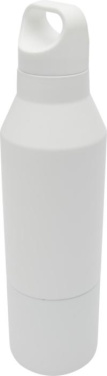 Logo trade liikelahjat mainoslahjat kuva: Odessy 600 ml:n RCS-sertifioitu kierrätetystä ruostumattomasta teräksestä tehty termospullo 300 ml:n kupilla