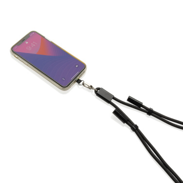 Logo trade mainoslahjat ja liikelahjat kuva: LoopAmp RCS RPET säädettävä puhelimen johto, 60 W:n kaapeli