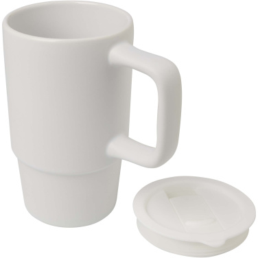 Logotrade liikelahja mainoslahja kuva: Carter keramiikkamuki muovikannella, 450 ml
