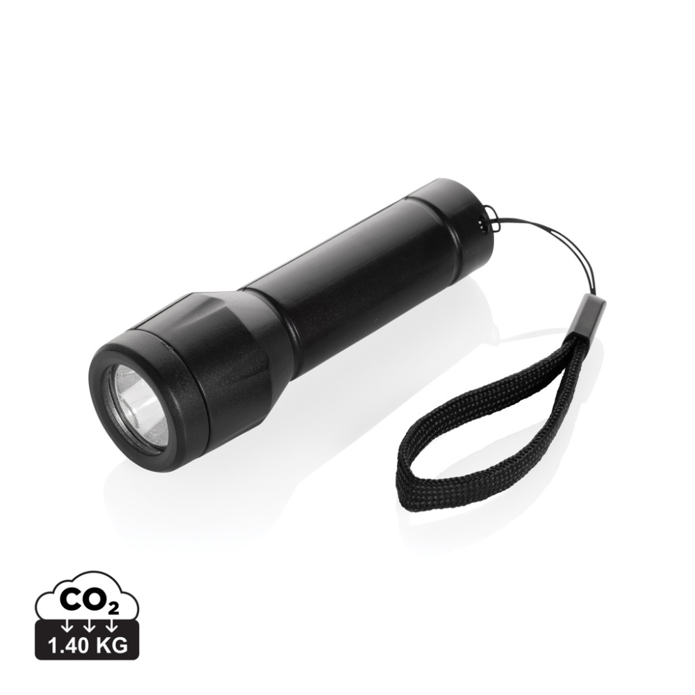 Logotrade mainostuote tuotekuva: Flara RCS -kierrätysmuovinen USB-ladattava taskulamppu