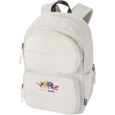 Logo trade mainostuotet tuotekuva: Puffer 15,6" tuuman GRS-kierrätetty reppu kannettavalle tietokoneelle, 18 L