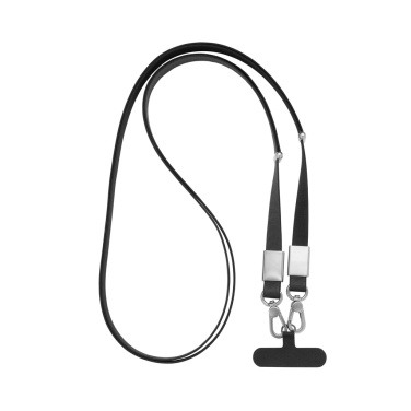 Logo trade mainoslahja kuva: Nivo RCS-kierrätetty PET crossbody-kaulanauha