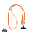 Nivo RCS-kierrätetty PET crossbody-kaulanauha, oranssi