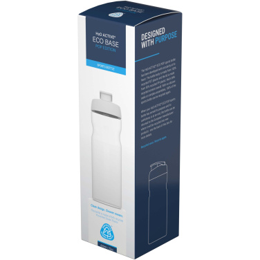 Logo trade mainoslahjat ja liikelahjat kuva: H2O Active® Eco Base 650 ml -urheilujuomapullo läppäkannella