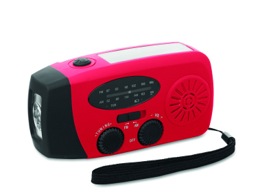 Logotrade liikelahjat mainoslahjat tuotekuva: Radio SOS LED-taskulampulla