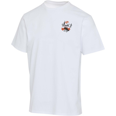 Logotrade mainoslahja tuotekuva: Lucas ylisuuri unisex-t-paita 280 g/m2:n OCS-sertifioitu 
