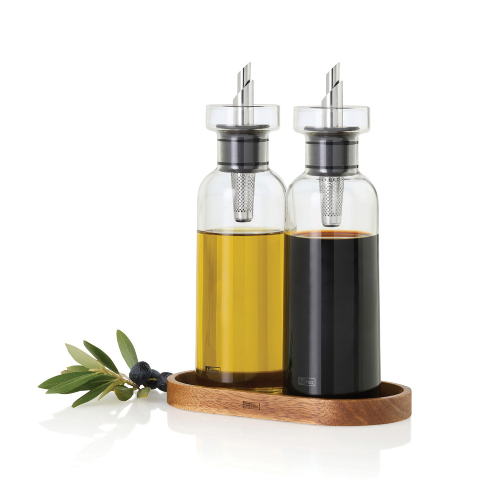 Logotrade liikelahja mainoslahja kuva: AdHoc Menage AromaPour öljy- ja etikkapullosetti 300 ml
