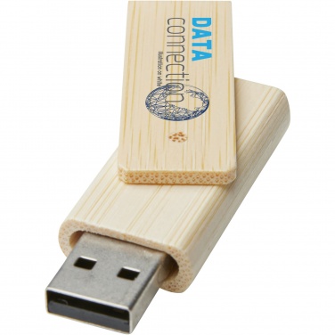 Logotrade firminės dovanos nuotrauka: Pasukite 8 GB bambuko USB atmintinę