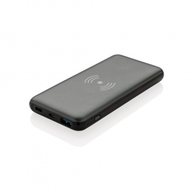 Logotrade reklaminės dovanos nuotrauka: 10 000 mAh greito įkrovimo 10 W belaidis maitinimo blokas su PD