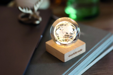 Logotrade reklaminės dovanos nuotrauka: LED rutulinis stiklinis rutulys