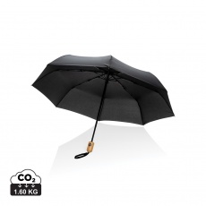 21 collas Impact AWARE™ RPET 190T bambusa automātiski atverams/aizverams lietussargs
