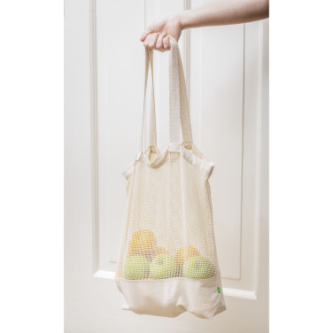 Logotrade korporatīvās dāvanas foto: Natura Organic Mesh Shopper (180 g/m²) iepirkumu maisiņš