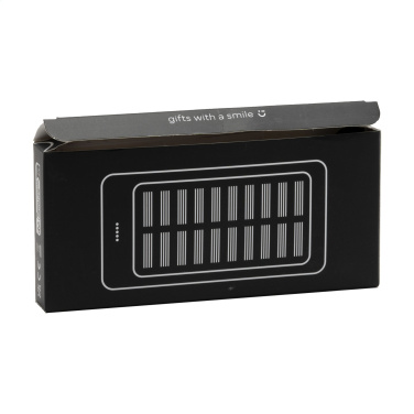 Logotrade logo dāvanas foto: Solar Powerbank 8000+ bezvadu lādētājs