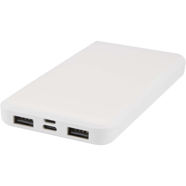 Logotrade logo dāvanas foto: Intan 10.000 mAh 10W pārstrādājamas plastmasas pārnēsājamais akumulators