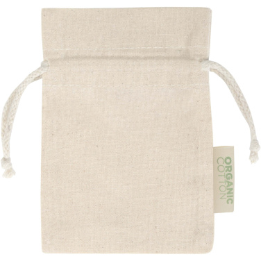Logotrade ziemassvētku dāvanas foto: Odisha 140 g/m² OCS organiskais dāvanu maisiņš - 15 x 10 cm