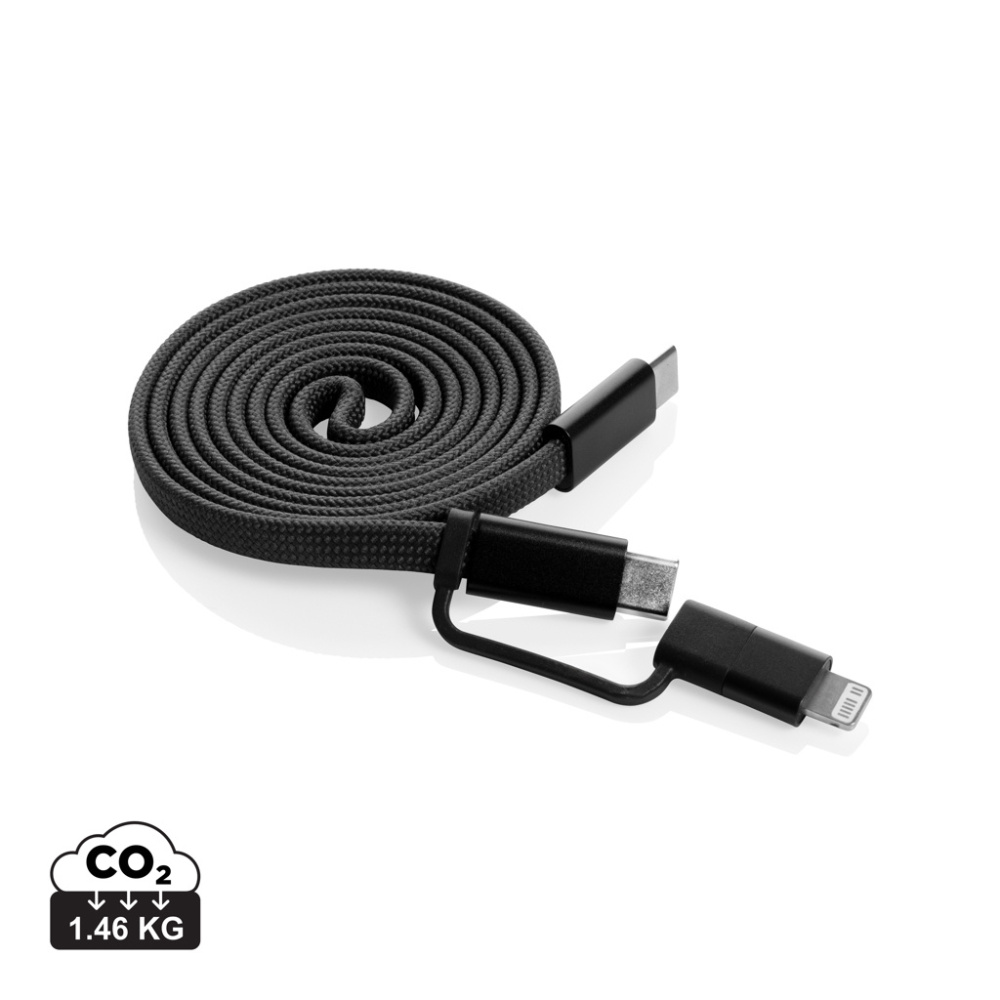 Logotrade logo dāvanas foto: Arc RCS pārstrādāts īpaši plāns 60 W 2 vienā magnētiskais kabelis