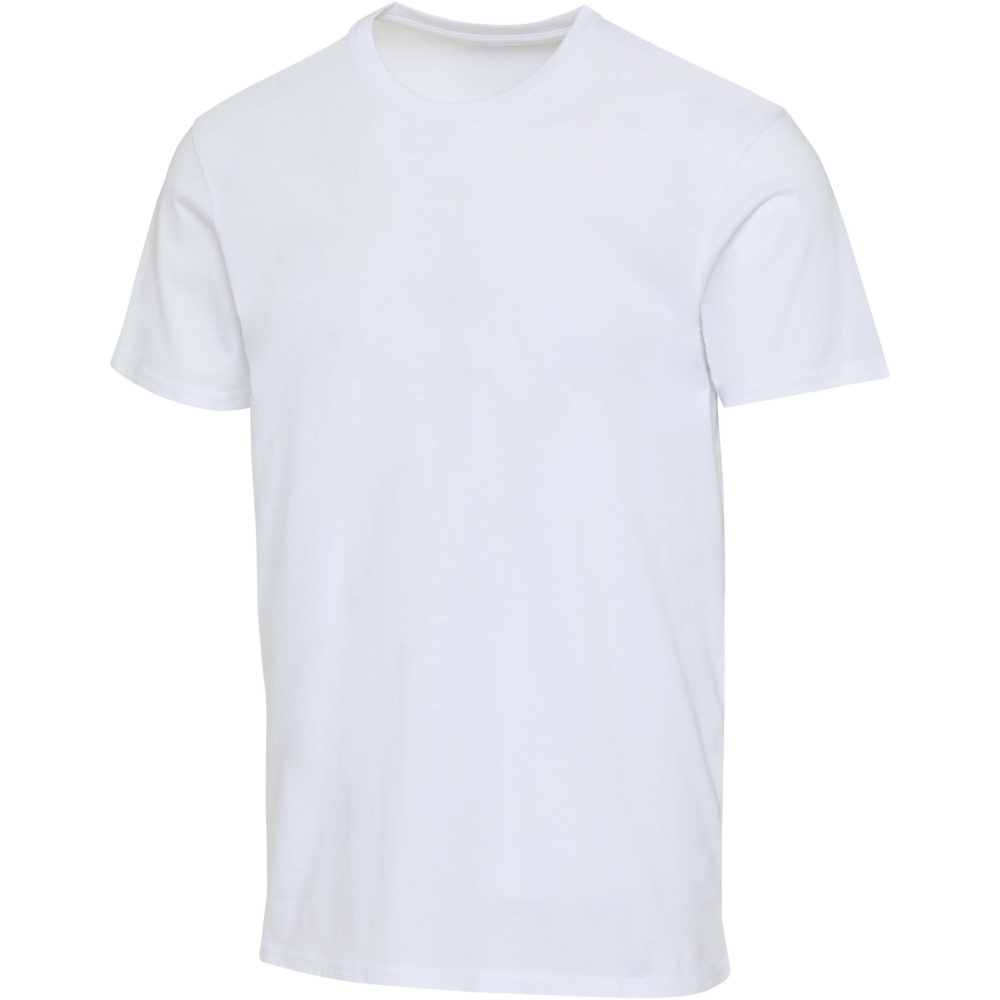 Logotrade dāvanas foto: Azurīta 160 g/m² īsroku unisex OCS organiskais T-krekls