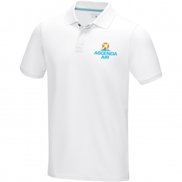 Логотрейд бизнес-подарки картинка: Graphite short sleeve men’s organic polo