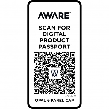 Лого трейд pекламные продукты фото: Opal с 6 панелями Aware™ кепка из переработанных материалов