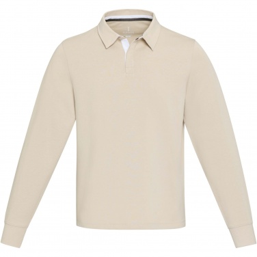 Логотрейд pекламные cувениры картинка: Clyde unisex organic rugby polo sweatshirt