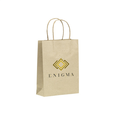 Лого трейд pекламные cувениры фото: Мешок Leaf It Bag из переработанной травы (120 г/м²) M