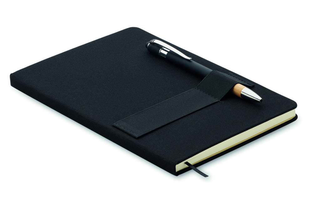 Логотрейд pекламные продукты картинка: A5 RPET notebook with pen