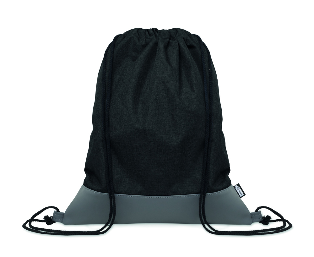 Лого трейд pекламные продукты фото: RPET PU drawstring bag 2 tone