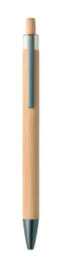 Лого трейд pекламные cувениры фото: Push button bamboo pen