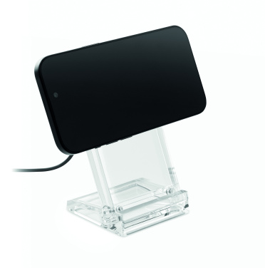Лого трейд бизнес-подарки фото: Acrylic wireless charger 15W